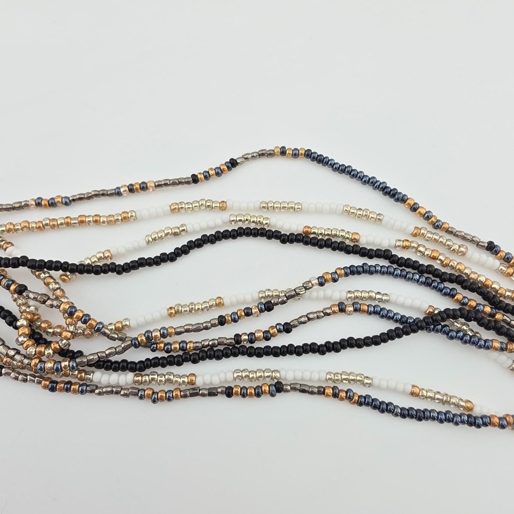 Vintage CHAN LUU Seed Bead Necklace Bohemian Long Multistrand Multicolor 40" - Picture 4 of 7